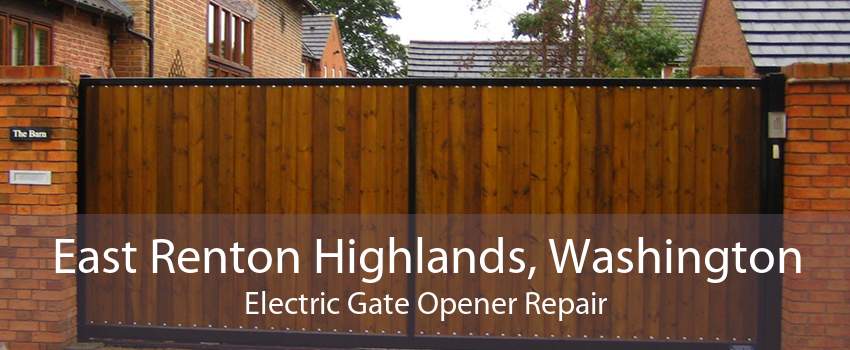 East Renton Highlands, Washington Electric Gate Opener Repair